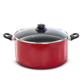 Red Pot 36 cm with non-stick coating and glass lid