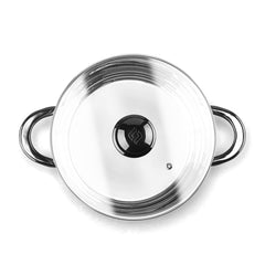 Olla De Acero Inoxidable Gunmetal Lamex De 24 Cm
