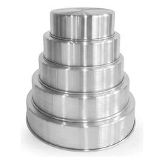 Pack De 5 Moldes Pasteleros IDEAL De Aluminio Para Hornear