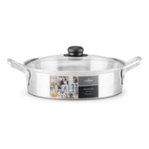Budinera Lamex De Aluminio 4 Litros Con Tapa De Vidrio