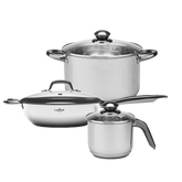 Kit Master: cacerola + wok + jarra de acero inoxidable