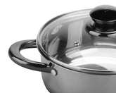 Olla De Acero Inoxidable Gunmetal Lamex De 20 Cm