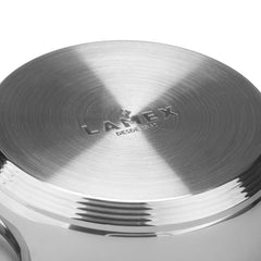 Olla De Acero Inoxidable Gunmetal Lamex De 20 Cm