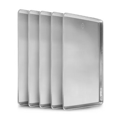 Pack De 5 Charolas de aluminio para horno - 35 x 50 cm