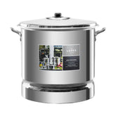 Vaporera Lamex De Aluminio 72 Litros Con Tapa De Aluminio