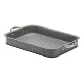 Rosticero Lamex 40x28 Cm Con Antiadherente Stone 360°