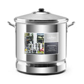 Vaporera Lamex De Aluminio 50 Litros Con Tapa De Aluminio