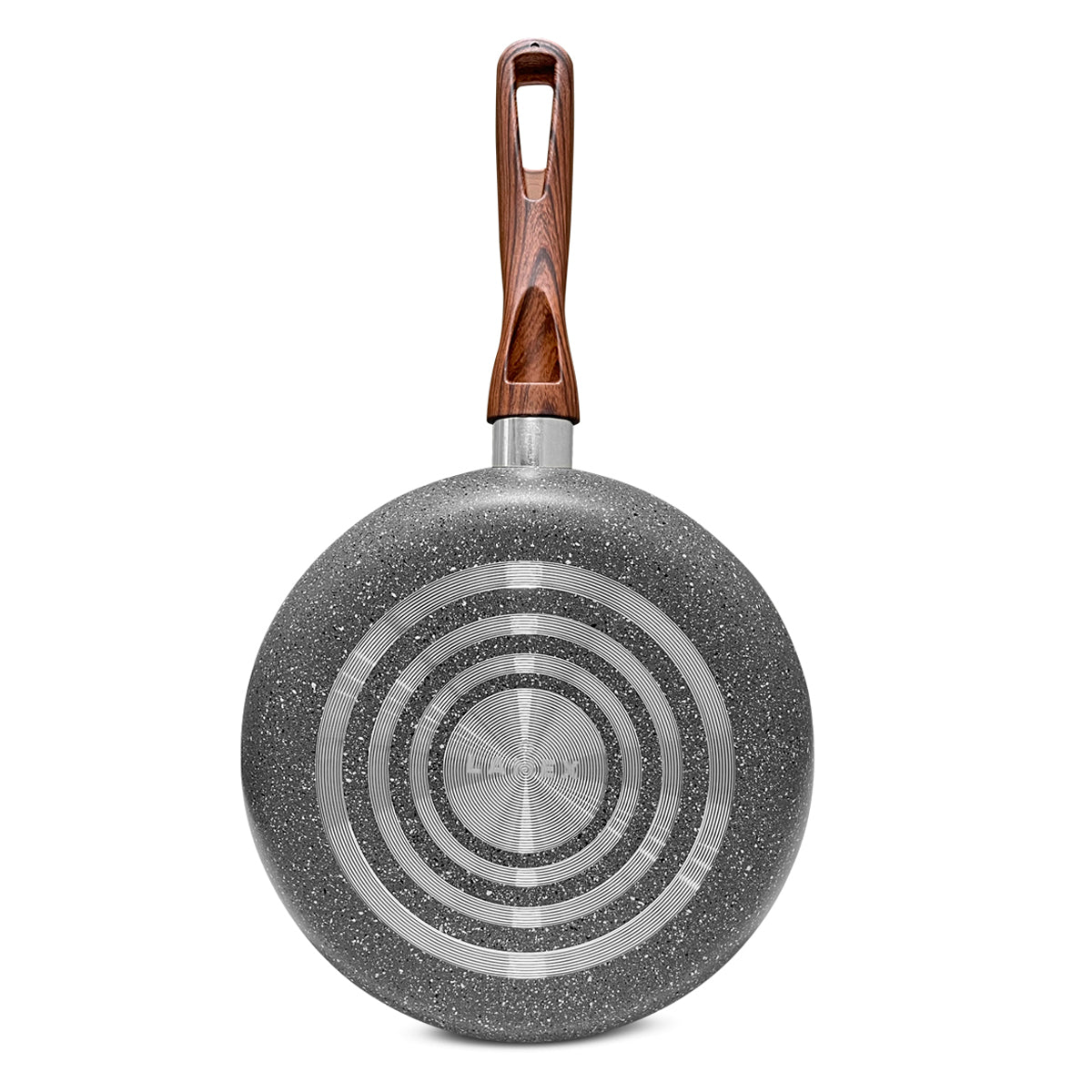 Juego de Sartenes Stone 360° de 18-24-28 cm con mangos tipo madera