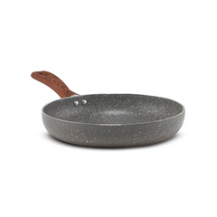 Sartén Profundo Stone 360° de 28 cm con mango acabado tipo madera