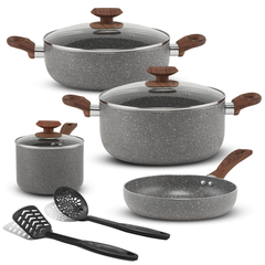 Ruby Red 7-piece non-stick cookware set