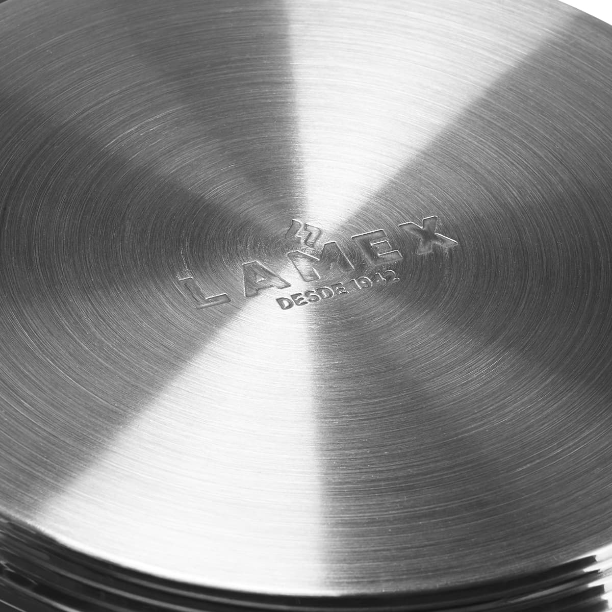 Sartén De Acero Inoxidable Gunmetal Lamex De 24 Cm
