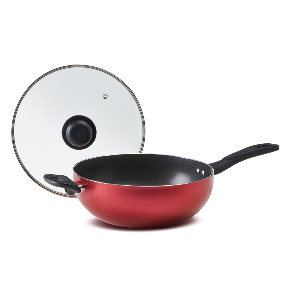 Ruby Red 7-piece non-stick cookware set