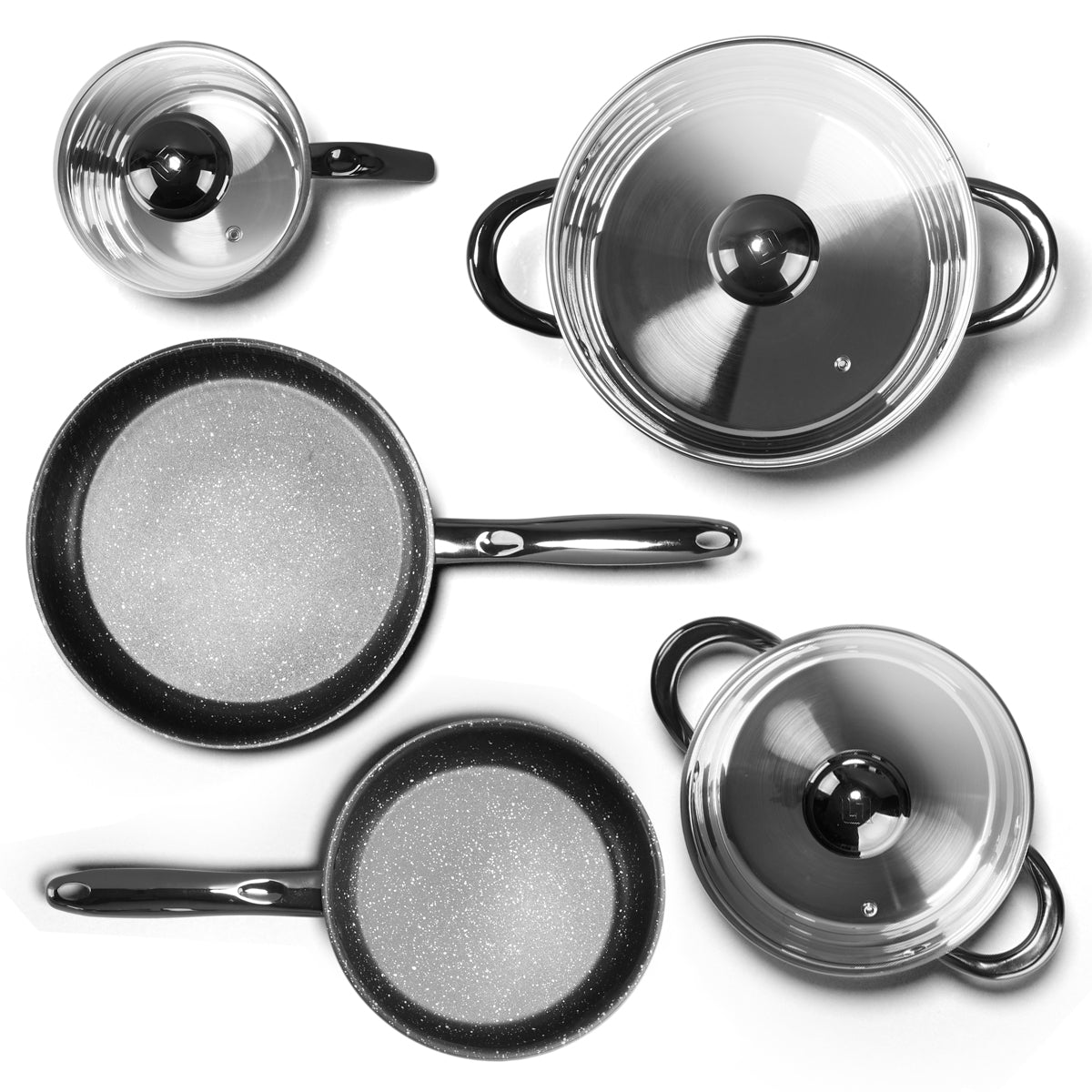 Gunmetal 10-piece Stainless Steel Battery