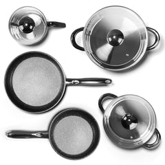 Gunmetal 10-piece Stainless Steel Battery