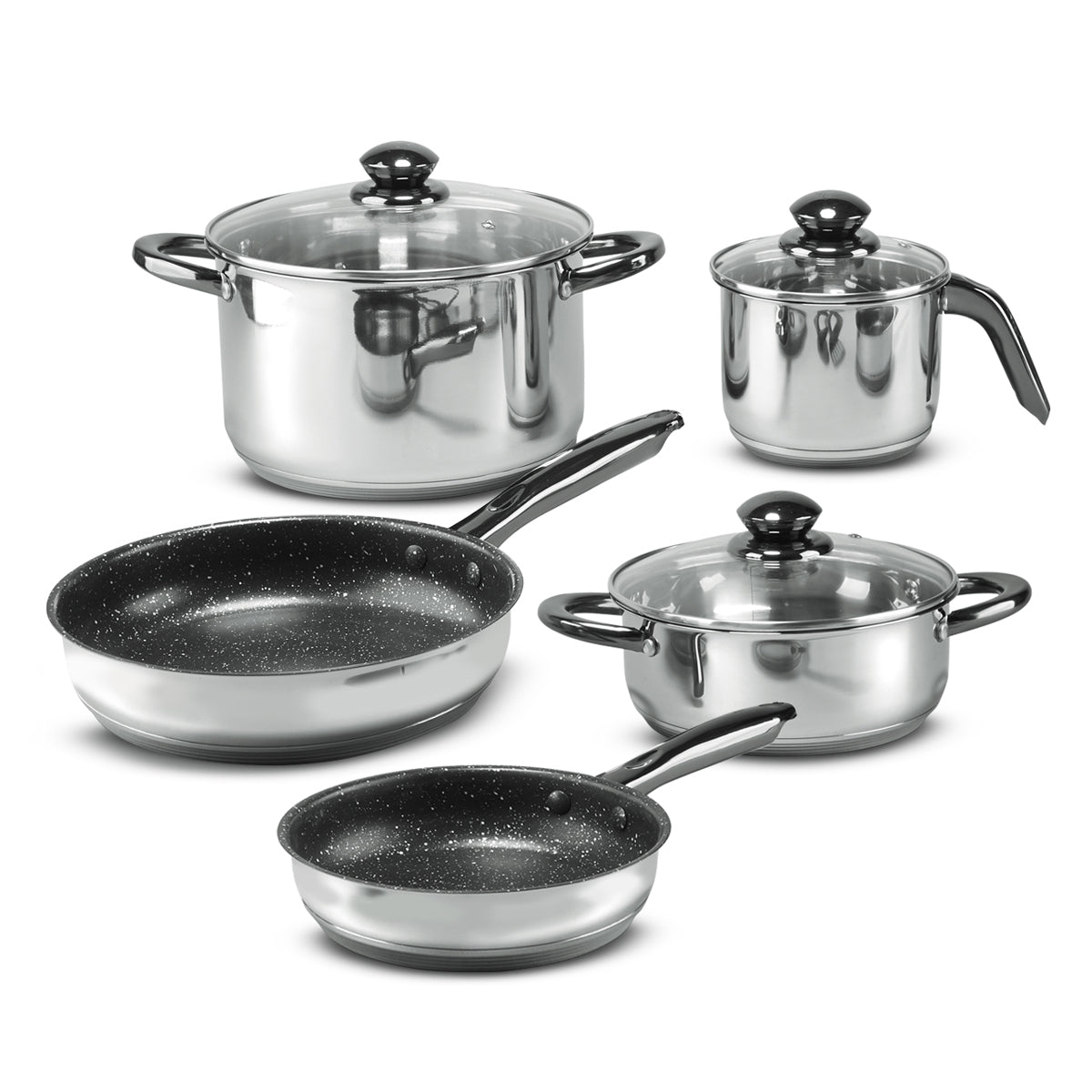 Gunmetal 10-piece Stainless Steel Battery