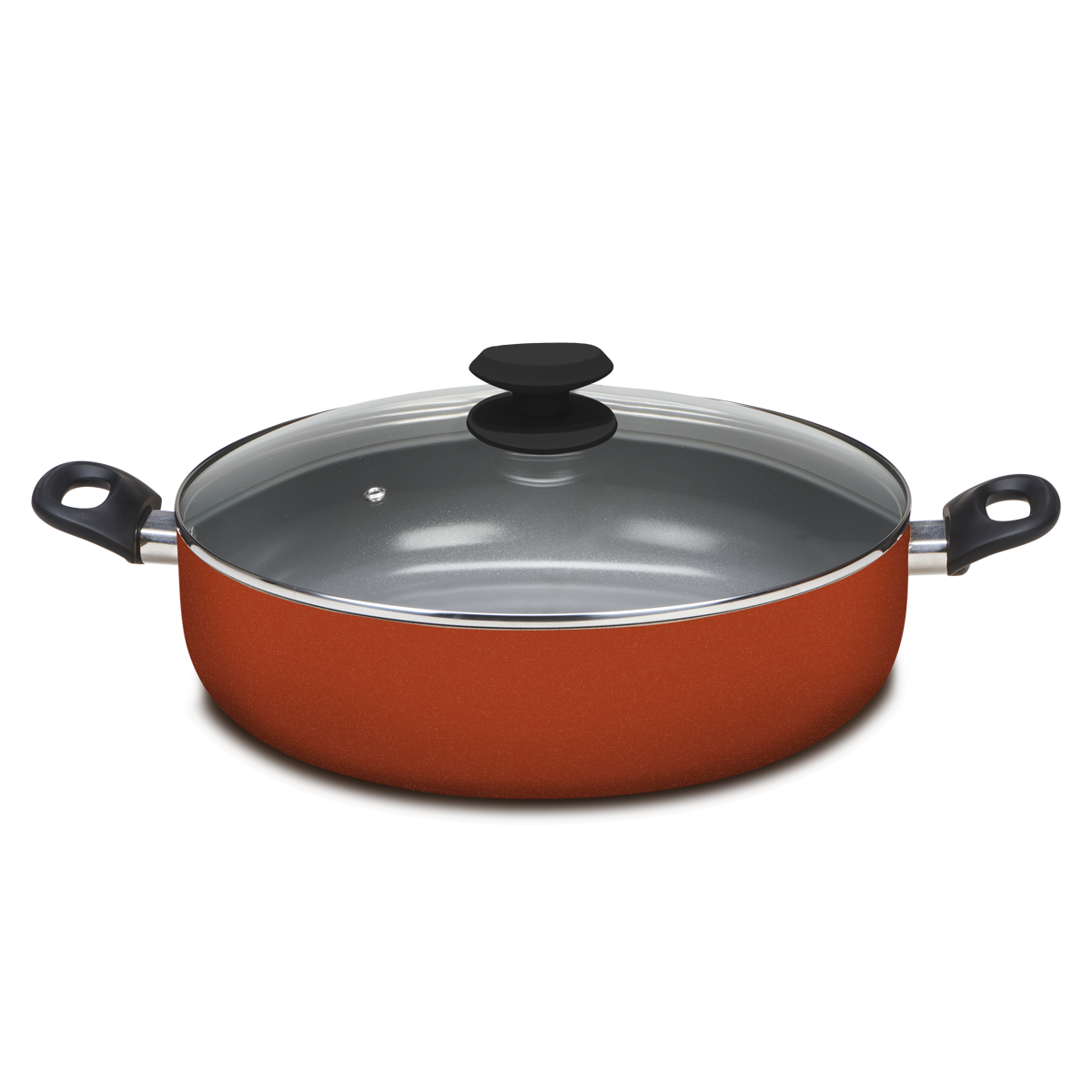 Arrocera 34 cm Lamex Cerámica 2.5 Mm Roja