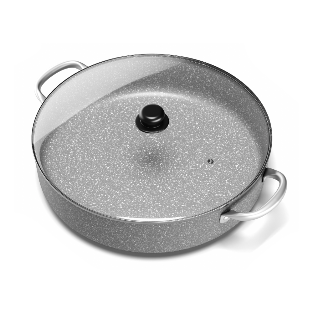 Stone 360º 40cm rice cooker with aluminum handles