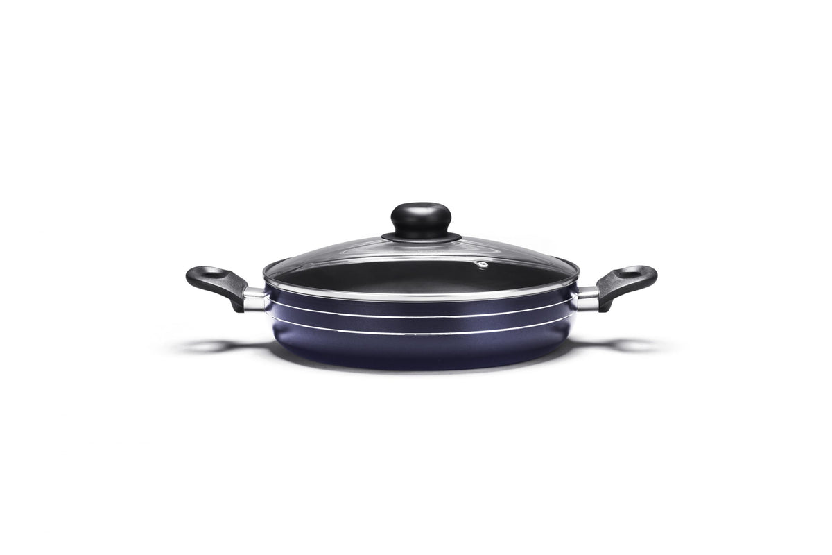28cm Blue Rice Cooker with Non-Stick Interior