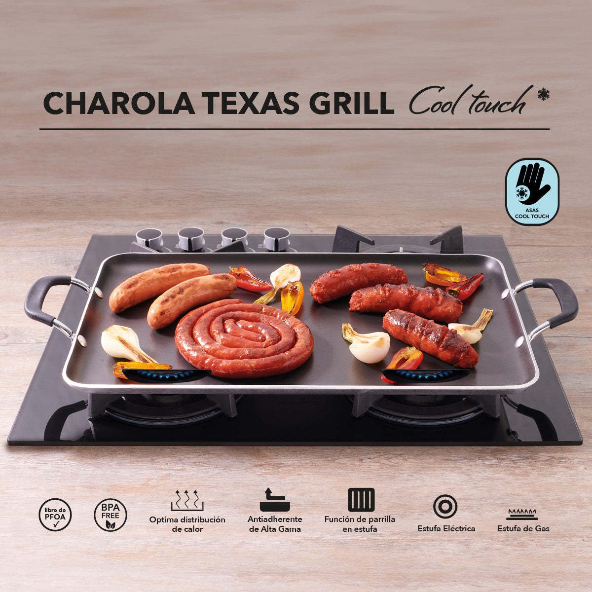 Texas Grill Tray with 5 non-stick layers
