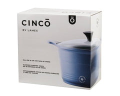 CINCO By Lamex Pot 28 Cm Blue Cast Aluminum