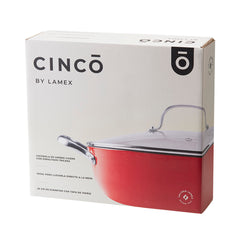 CINCO By Lamex 28 cm Saucepan Made of Vitrified Light Iron