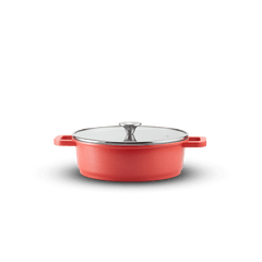 CINCO By Lamex 24 cm Red Cast Aluminum Saucepan