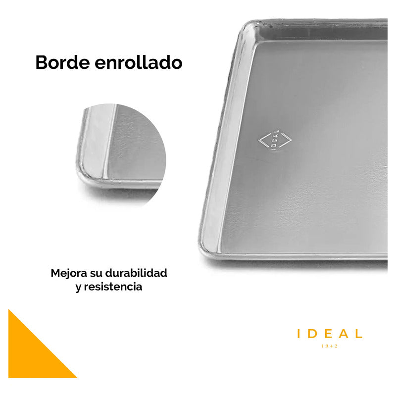 Charola IDEAL de Aluminio 40 x 60 cm