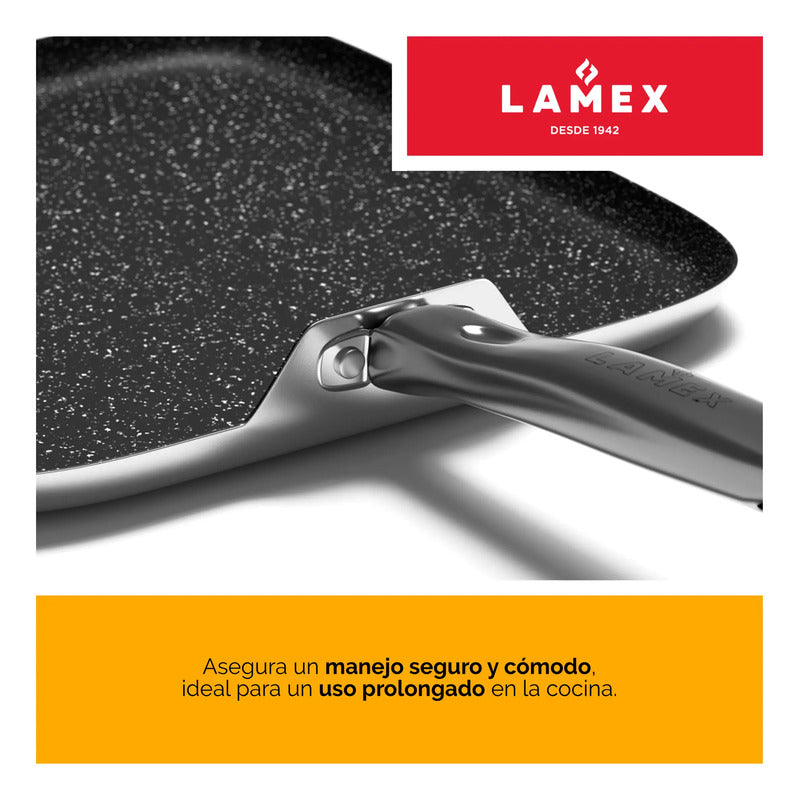 Sarteneta Lisa Gunmetal Lamex 25x25 Cm De Aluminio