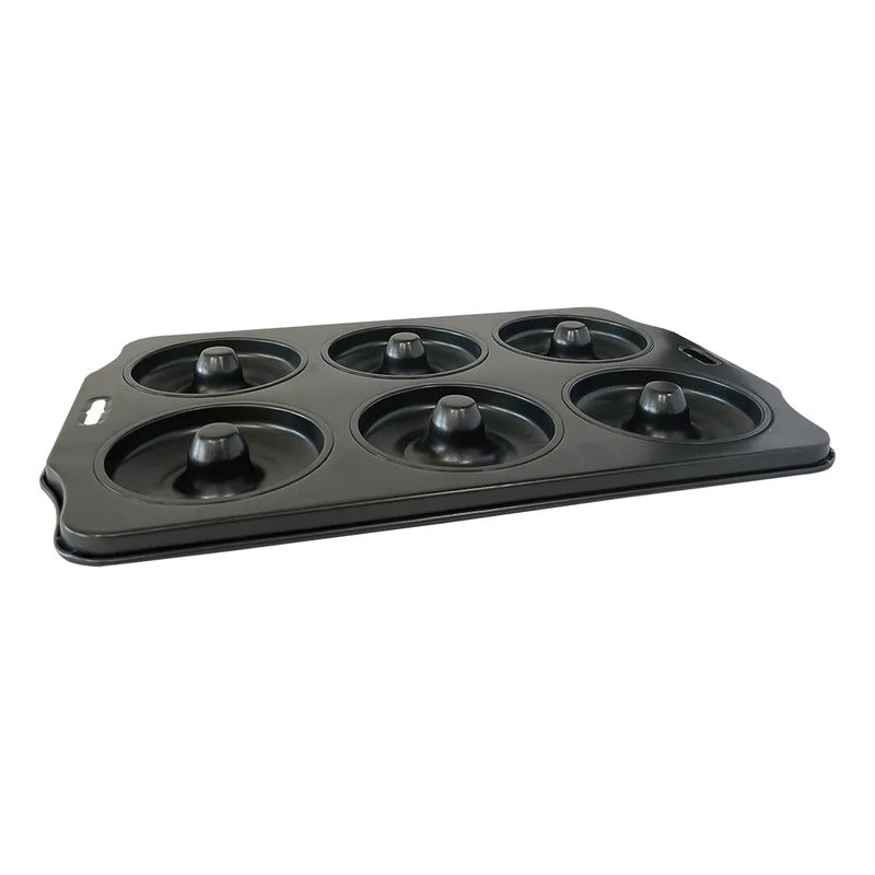 Molde Para Hornear Donas IDEAL De 6 Cavidades Negro