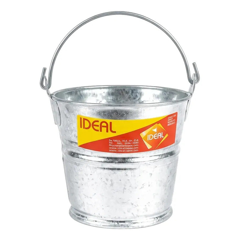 Cubeta Ideal De Lámina Galvanizada #2 (1 Litro)