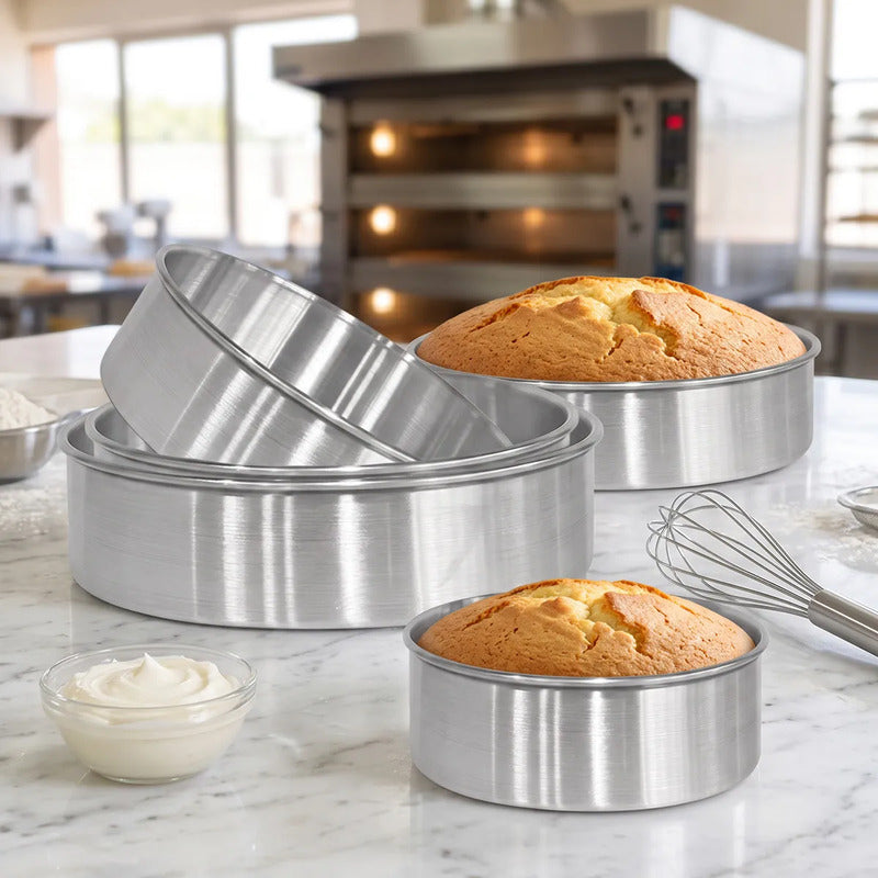 Pack De 5 Moldes Pasteleros IDEAL De Aluminio Para Hornear