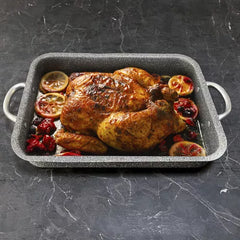 Lamex Rotisserie 40x28 Cm With Stone 360° Non-Stick