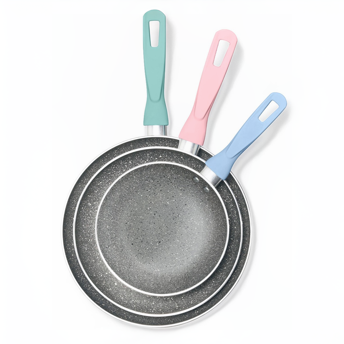 Juego de Sartenes Stone 360° de 20-26-30 cm con antiadherente