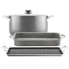 Expert Kit: 28 cm Stone 360º Pot + Stone 360º Rotisserie + Texas Grill Stone Tray