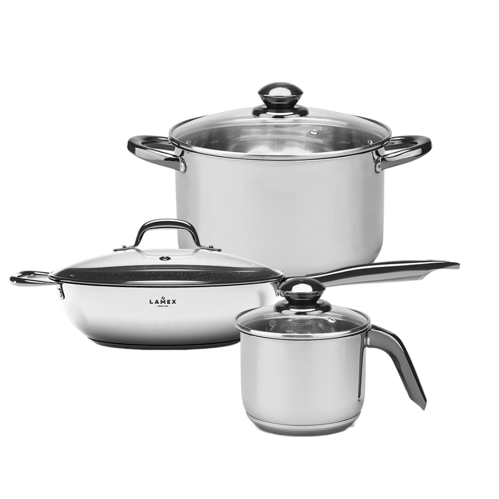 Master Kit: saucepan + wok + stainless steel jug