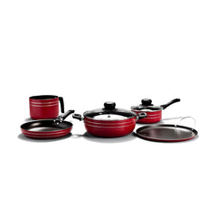 Ruby Red 7-piece non-stick cookware set