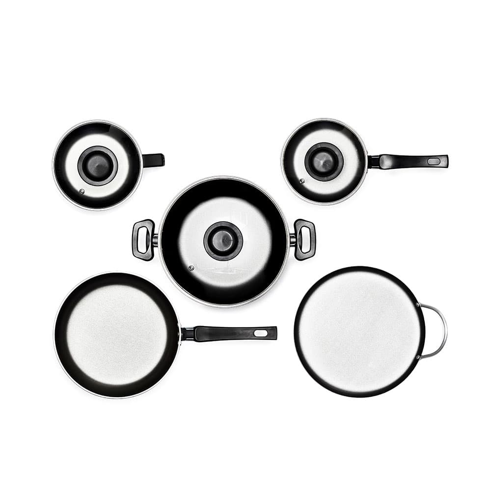 Ruby Red 7-piece non-stick cookware set