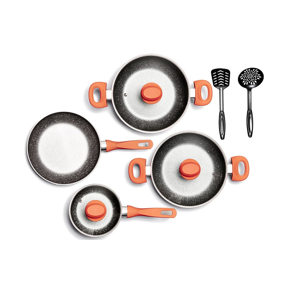 Stone 360° 9-piece non-stick cookware set