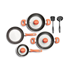 Stone 360° 9-piece non-stick cookware set
