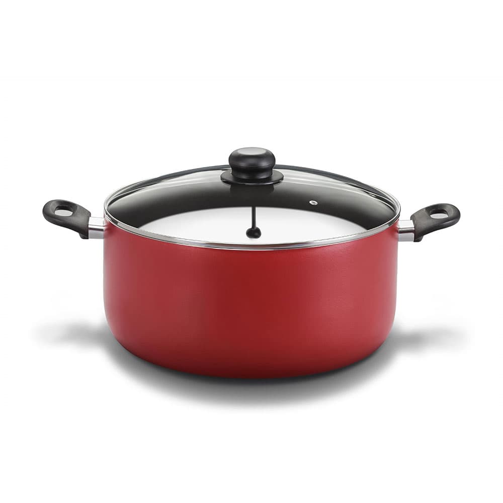 Red Pot 36 cm with non-stick coating and glass lid