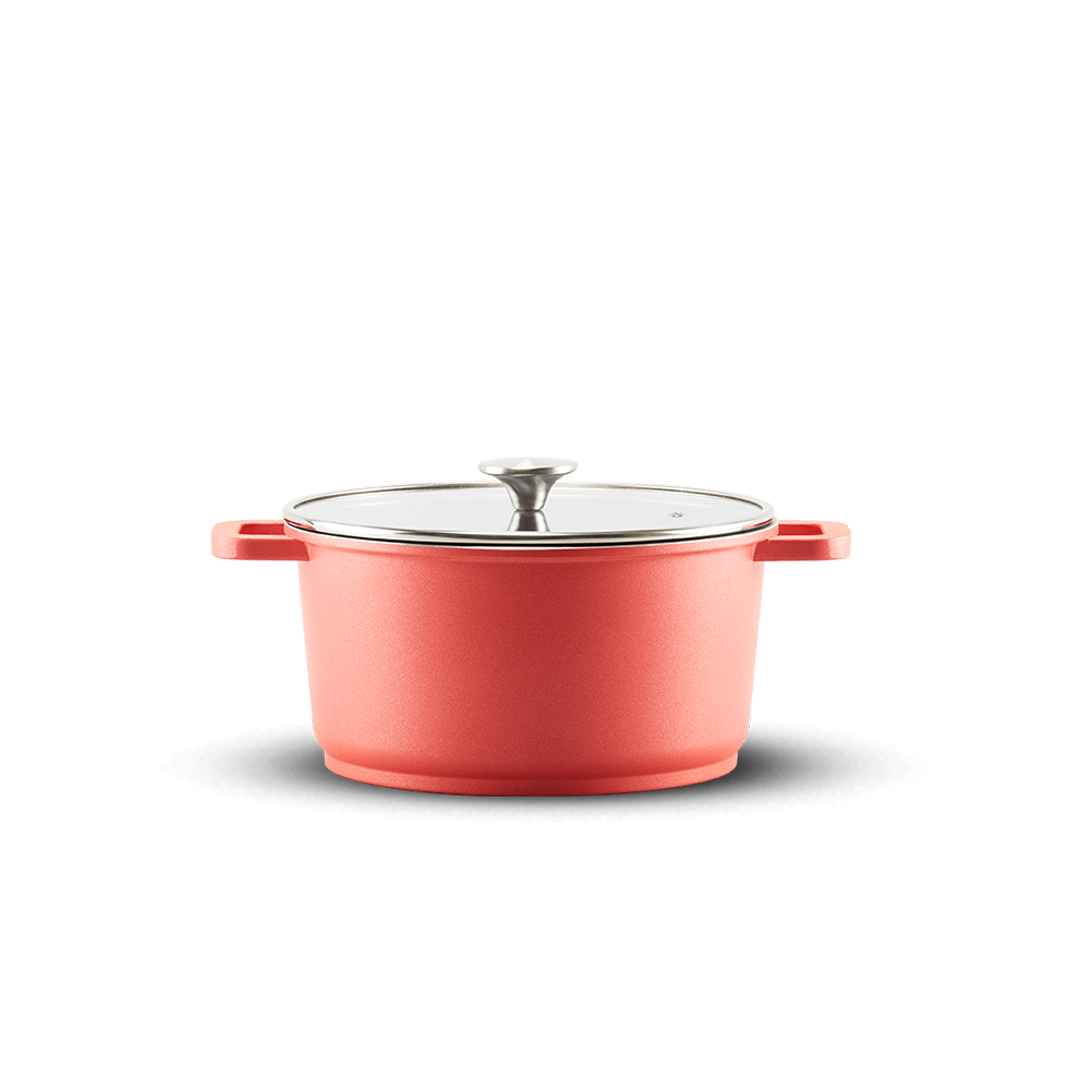 CINCO Pot By Lamex 24 cm Red Cast Aluminum