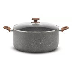 Set of 3 Stone 360° pots, 24-28-34 cm and 3.2 mm