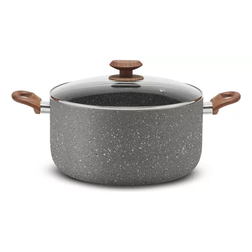 Set of 3 Stone 360° pots, 24-28-34 cm and 3.2 mm