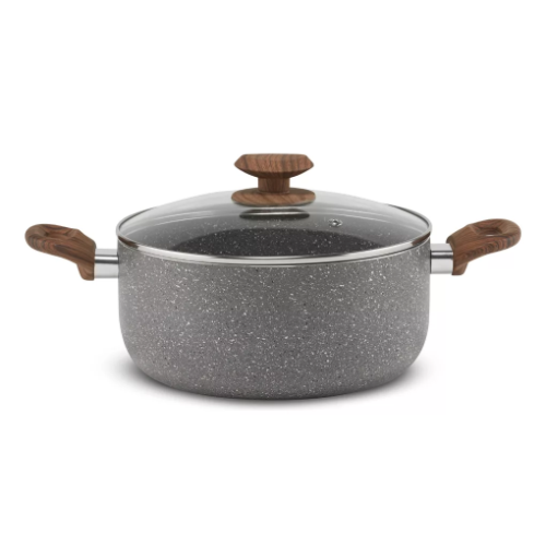Set of 3 Stone 360° pots, 24-28-34 cm and 3.2 mm
