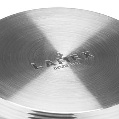 Olla De Acero Inoxidable Gunmetal Lamex De 24 Cm