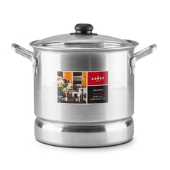 Lamex Aluminum Steamer 11 Liters with Glass Lid