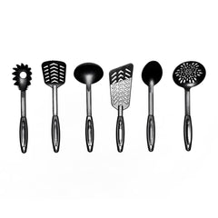 Set of 6 high temperature resistant nylon utensils