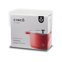 CINCO By Lamex 28cm Red Cast Aluminum Pot