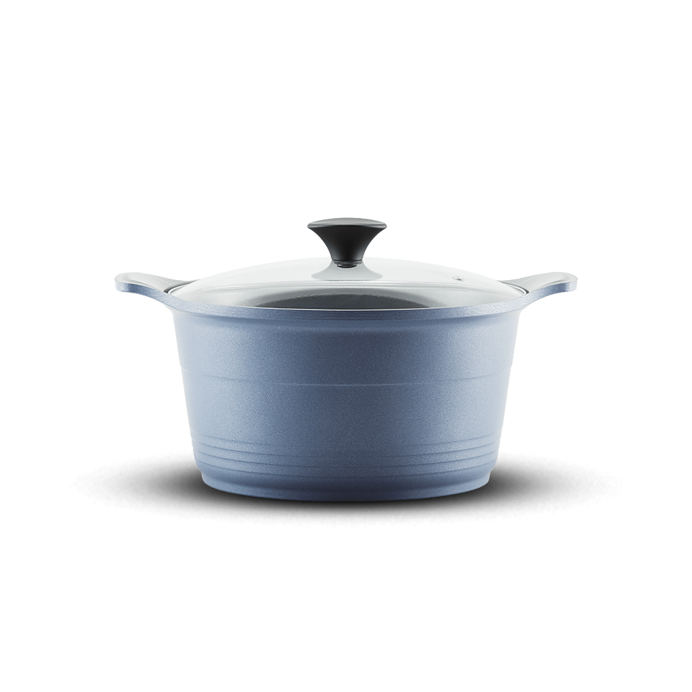 CINCO By Lamex Pot 28 Cm Blue Cast Aluminum