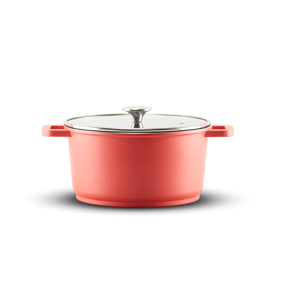 CINCO By Lamex 28cm Red Cast Aluminum Pot